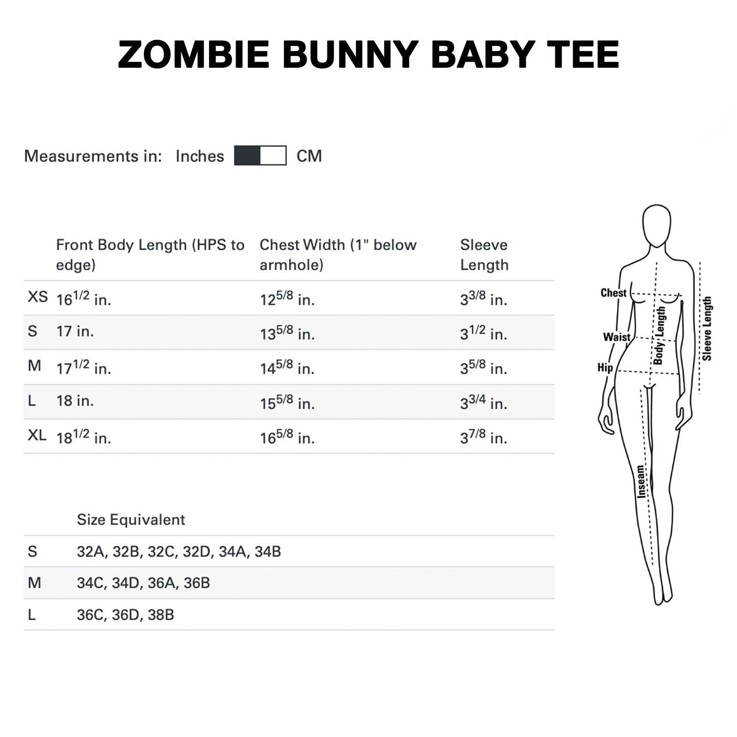 ZOMBIE BUNNY BABY TEE
