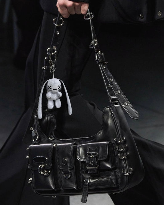 ZOMBIE BUNNY PLUSHIE KEYCHAIN